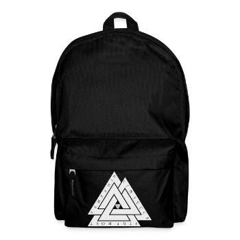 Valknut Wikinger Symbol - Rucksack - Schwarz - Vorne