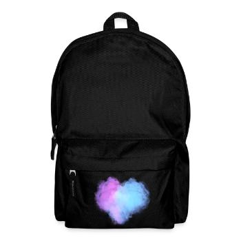 Herzförmige Wolken - Rucksack - Schwarz - Vorne