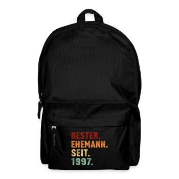 Bester ehemann seit 1997 hochzeitstag - Rucksack - Schwarz - Vorne
