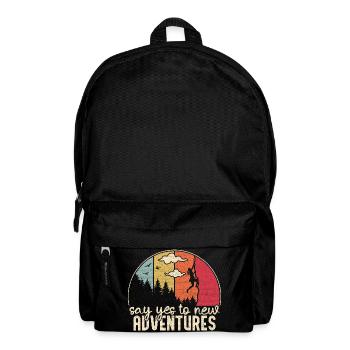 Climbing in the mountains - say yes to new adventures - Backpack - black - Front