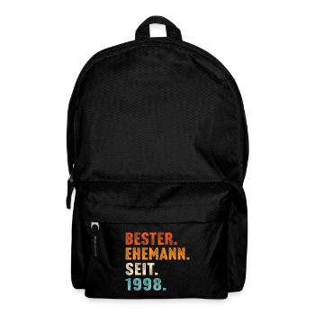 Bester ehemann seit 1998 hochzeitstag - Rucksack - Schwarz - Vorne