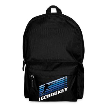 eishockey icehockey wintersport penalty puck - Rucksack - Schwarz - Vorne