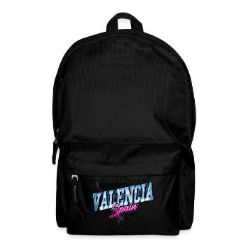 Valencia Spain City Skyline Vintage Retro - Backpack - black - Front