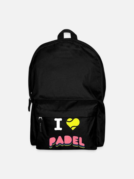 I LOVE PADEL - Cadeau joueur, amoureux de padel - Sac à dos - noir