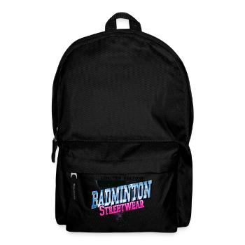 Badminton Badminton Sport Player Vintage Retro - Backpack - black - Front