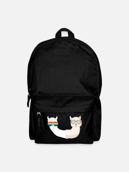 coole Lamas mit Sonnebrillen - Rucksack - Schwarz
