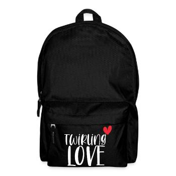 Twirling Love Baton Sport Cadeau - Sac à dos - noir - Devant