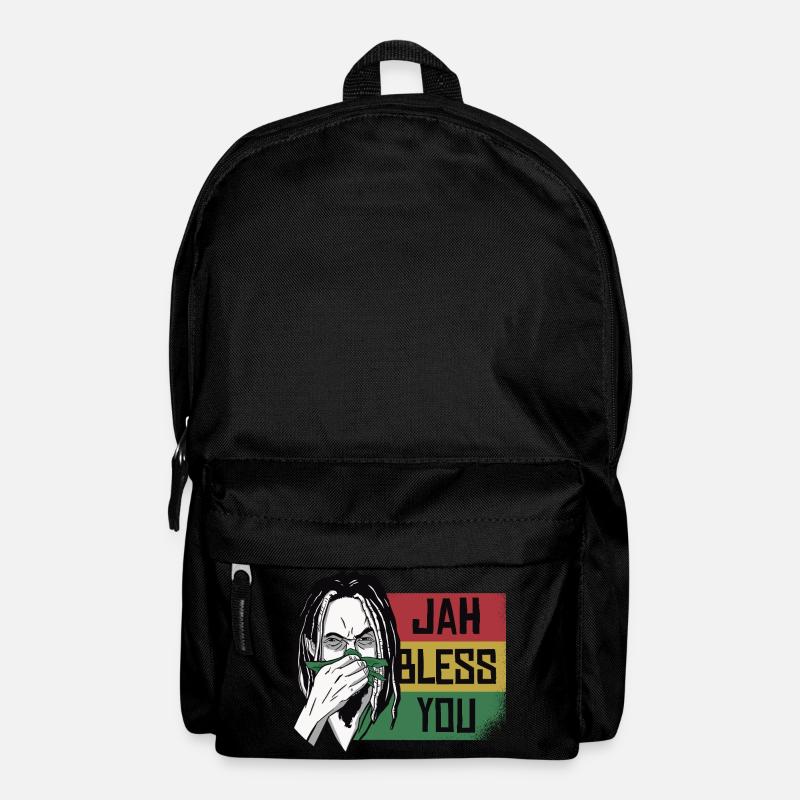 Jah Bless You Rastafari Grafik - Rucksack - Schwarz