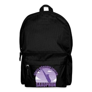 Saxophon Musikerin Instrument Saxophonistin - Rucksack - Schwarz - Vorne