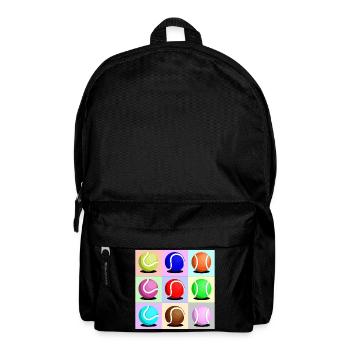 Padel - Geschenk für Padel-Spieler - Rucksack - Schwarz - Vorne