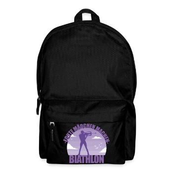 Biathlon Biathletin Mädchen Skiurlaub Geschenk - Rucksack - Schwarz - Vorne