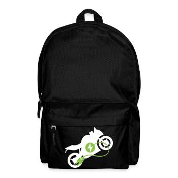  Elektrisches Motorrad Design - Rucksack - Schwarz - Vorne