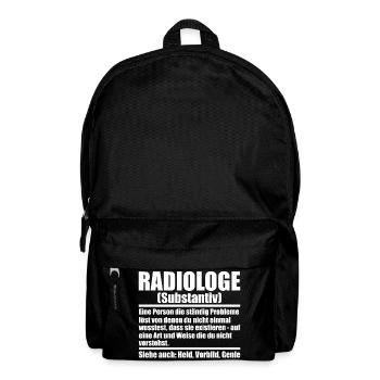 Radiologe Röntgen MTRA - Rucksack - Schwarz - Vorne