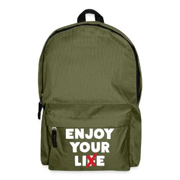 Enjoy Your Lie - Backpack - olive green - Front