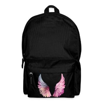 Pastel Watercolor Wings for Women - Backpack - black - Front
