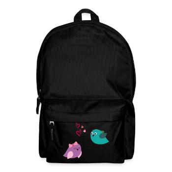 Vogelliebe, Amour - Sac à dos - noir - Devant
