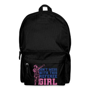 Schiedsrichterin - Rucksack - Schwarz - Vorne