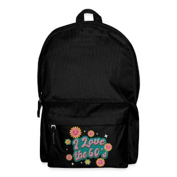 Ich liebe die 60er Jahre - Rucksack - Schwarz - Vorne