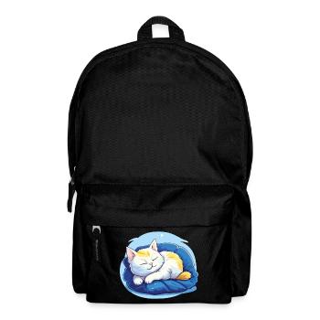 Sleeping Cat Official Sleep Shirt Kitten - Backpack - black - Front