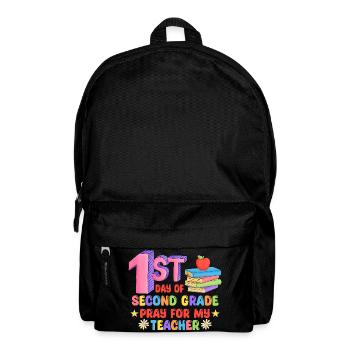 Second grade, back to school - Backpack - black - Front