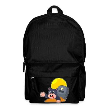 Mole Halloween Gravestone - Backpack - black - Front