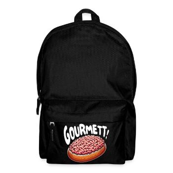 Gourmett - Lustiges Design mit Mett-Brötchen - Rucksack - Schwarz - Vorne