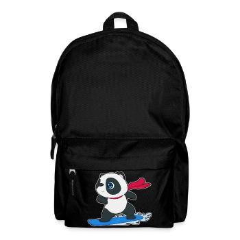 Panda Snowboarder Snowboard - Sac à dos - noir - Devant