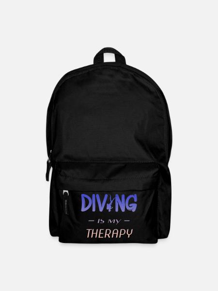Diving Tauchen Taucher - Rucksack - Schwarz