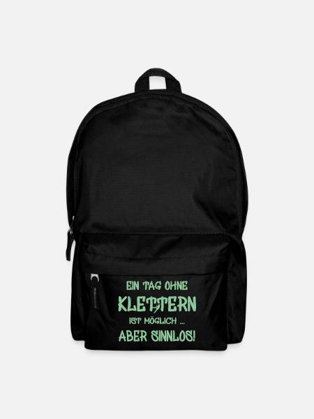 Kletterer Boulderer klettern bouldern - Rucksack - Schwarz