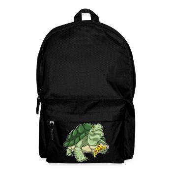 Turtle Pizza - Backpack - black - Front