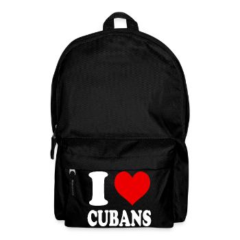 Ich liebe das Herz der Kubaner, lustig, witzig - Rucksack - Schwarz - Vorne