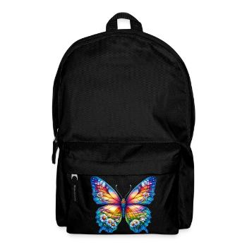 Butterfly flowers daisy daisies - Backpack - black - Front