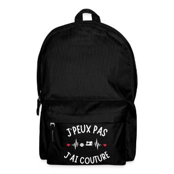 Sewing, embroidery, sewing machine - Backpack - black - Front