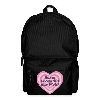 Beste Freundin der Welt - Rucksack - Schwarz - Vorne