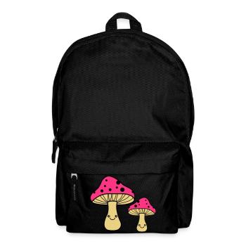 Champignons Bande Dessinée - Sac à dos - noir - Devant