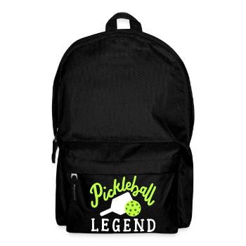 Pickleball-Spieler - Rucksack - Schwarz - Vorne