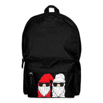 Doppel Santa Gnome Sonnenbrille - Rucksack - Schwarz - Vorne