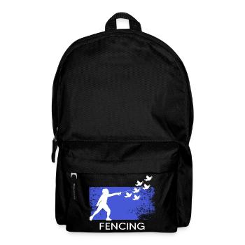 fechten fechter florett degen sportfechten - Rucksack - Schwarz - Vorne