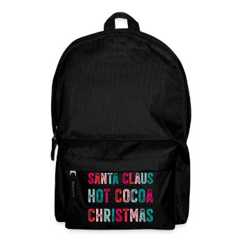 Santa Claus Hot Chocolate Christmas - Backpack - black - Front