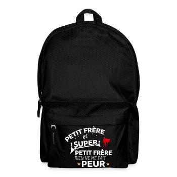 Humorvolles Zitat für heldenhaften Bruder - Rucksack - Schwarz - Vorne