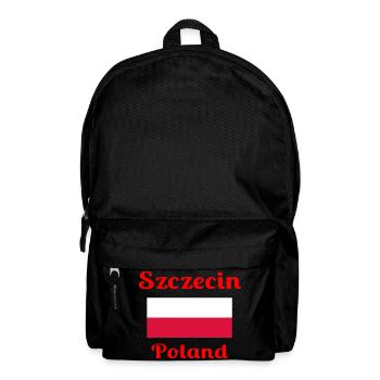 Stettin, Polen - Stilvolle Drucke - Rucksack - Schwarz - Vorne
