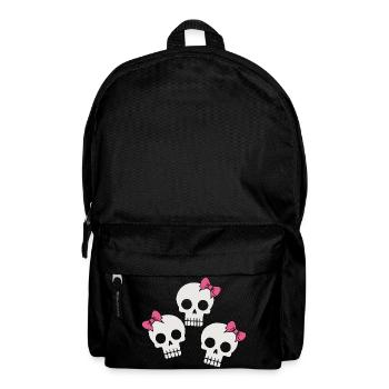Cute Skull with Bows - Backpack - black - Front