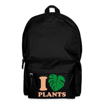 Tropique Naturel Monstera Design - Sac à dos - noir - Devant
