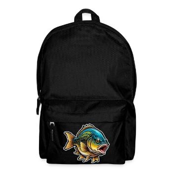 Fisch Lachs Meer See Ozean Fischer Angeln Geschenk - Rucksack - Schwarz - Vorne