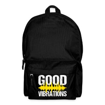 Bonne Vibration Musique Fête - Sac à dos - noir - Devant