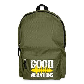 Good Vibrations Music Party - Backpack - olive green - Front