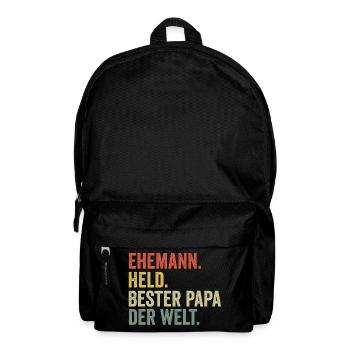 Bester Papa der Welt - Rucksack - Schwarz - Vorne