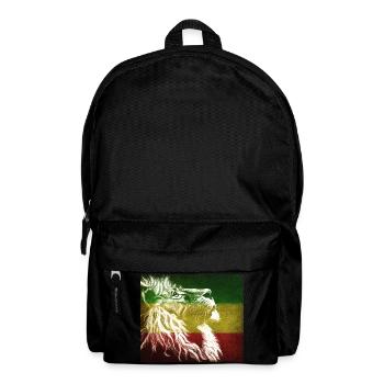 Reggae Löwenflagge Kunst - Rucksack - Schwarz - Vorne