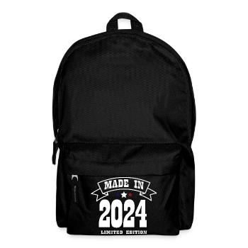 Limitierte Auflage Hergestellt im Jahr 2024 BLAU WEISS ROT - Rucksack - Schwarz - Vorne