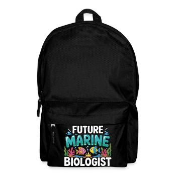 Future Marine Biologist with Fish - Backpack - black - Front